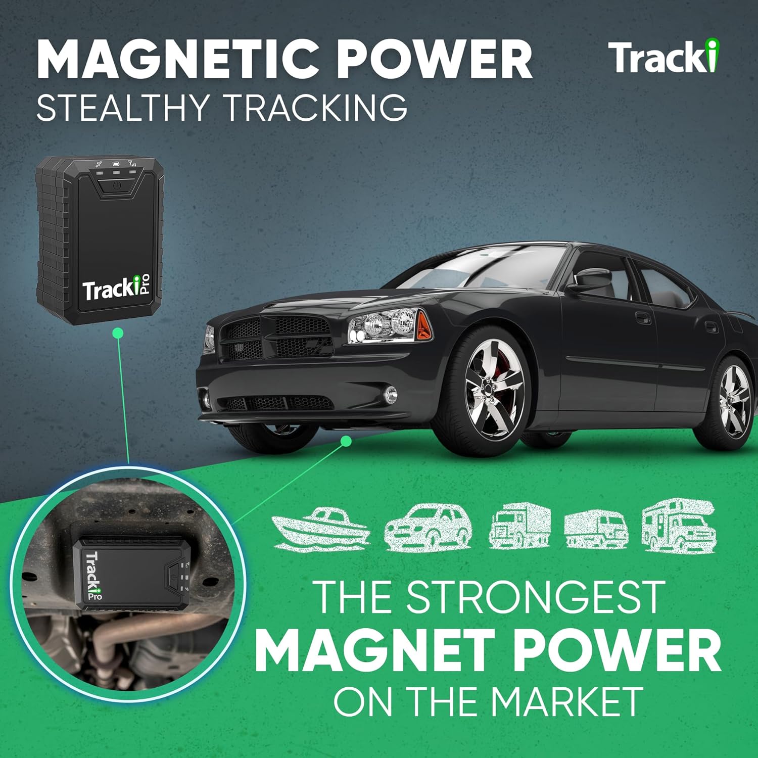 Tracki Pro GPS Tracker for Vehicles – Magnetic Waterproof 4G LTE Car Tracker, Long-Life Battery Up to 7 Months, Unlimited Distance, Smart Alerts, Hidden Tracking Device (Subscription Required) - Image 3