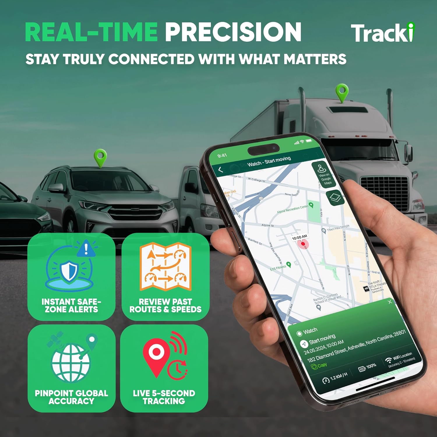 Tracki Pro GPS Tracker for Vehicles – Magnetic Waterproof 4G LTE Car Tracker, Long-Life Battery Up to 7 Months, Unlimited Distance, Smart Alerts, Hidden Tracking Device (Subscription Required) - Image 9